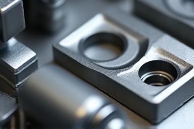 高精度に製造された部品の接写画像